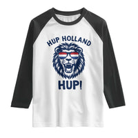 Hup Holland Hup Lion Netherlands Flag Raglan Shirt Nederlands Dutch Pride Soccer Fans