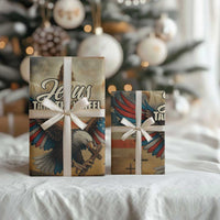 Jesus Take the Wheel Patriotic Eagle Wrapping Paper Roll Christian American Flag Faith