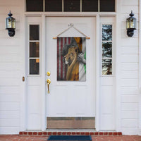 Irish American Heritage Lion of Judah Garden Flag Patriotic Christian Jesus Crown of Thorns Faith Gift
