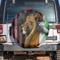 Irish American Heritage Lion of Judah Spare Tire Cover Patriotic Christian Jesus Crown of Thorns Faith Gift