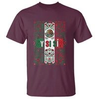 Y Si Si Mexican Flag Floral Folk Art T Shirt Viva Mexico Pride for Soccer Football Fans