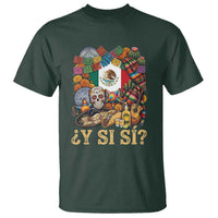 Y Si Si Mexican Flag Fiesta Taco Tequila Sugar Skull Graphic T Shirt What If Mexico Party Culture Performance