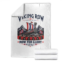 Viking Row Ro Ro Norway Norge Norwegian Flag Throw Blanket Row For Glory Norway Together As One Retro Football Fans