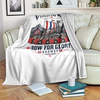 Viking Row Ro Ro Norway Norge Norwegian Flag Throw Blanket Row For Glory Norway Together As One Retro Football Fans
