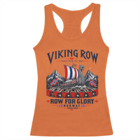 Viking Row Ro Ro Norway Norge Norwegian Flag Racerback Tank Top Row For Glory Norway Together As One Retro Football Fans
