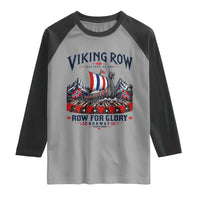 Viking Row Ro Ro Norway Norge Norwegian Flag Raglan Shirt Row For Glory Norway Together As One Retro Football Fans