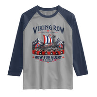 Viking Row Ro Ro Norway Norge Norwegian Flag Raglan Shirt Row For Glory Norway Together As One Retro Football Fans