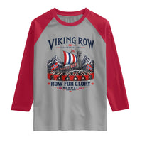 Viking Row Ro Ro Norway Norge Norwegian Flag Raglan Shirt Row For Glory Norway Together As One Retro Football Fans