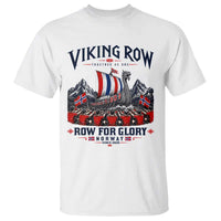 Viking Row Ro Ro Norway Norge Norwegian Flag T Shirt Row For Glory Norway Together As One Retro Football Fans