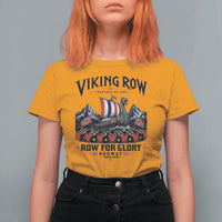 Viking Row Ro Ro Norway Norge Norwegian Flag T Shirt For Women Row For Glory Norway Together As One Retro Football Fans