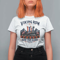 Viking Row Ro Ro Norway Norge Norwegian Flag T Shirt For Women Row For Glory Norway Together As One Retro Football Fans
