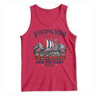 Viking Row Ro Ro Norway Norge Norwegian Flag Tank Top Row For Glory Norway Together As One Retro Football Fans