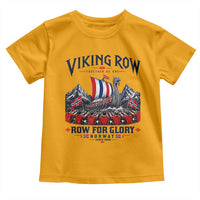 Viking Row Ro Ro Norway Norge Norwegian Flag Toddler T Shirt Row For Glory Norway Together As One Retro Football Fans