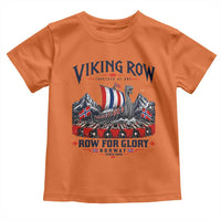 Viking Row Ro Ro Norway Norge Norwegian Flag Toddler T Shirt Row For Glory Norway Together As One Retro Football Fans