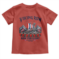 Viking Row Ro Ro Norway Norge Norwegian Flag Toddler T Shirt Row For Glory Norway Together As One Retro Football Fans