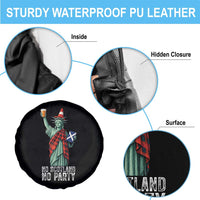 No Scotland No Party Funny Statue of Liberty Celebration Spare Tire Cover Saltire Flag Glasgow Cone Scottish Football Fans