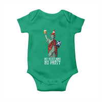 No Scotland No Party Funny Statue of Liberty Celebration Baby Onesie Saltire Flag Glasgow Cone Scottish Football Fans