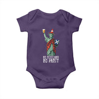 No Scotland No Party Funny Statue of Liberty Celebration Baby Onesie Saltire Flag Glasgow Cone Scottish Football Fans