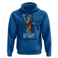 No Scotland No Party Funny Statue of Liberty Celebration Hoodie Saltire Flag Glasgow Cone Scottish Football Fans