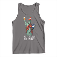 No Scotland No Party Funny Statue of Liberty Celebration Tank Top Saltire Flag Glasgow Cone Scottish Football Fans