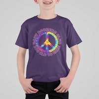 Baby Boomers Club Too Old To Care Retro Tie Dye Effect Printing T Shirt For Kid Peace Sign Groovy 60s Hippie Humor Graphic