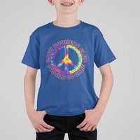 Baby Boomers Club Too Old To Care Retro Tie Dye Effect Printing T Shirt For Kid Peace Sign Groovy 60s Hippie Humor Graphic