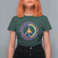 Baby Boomers Club Too Old To Care Retro Tie Dye Effect Printing T Shirt For Women Peace Sign Groovy 60s Hippie Humor Graphic