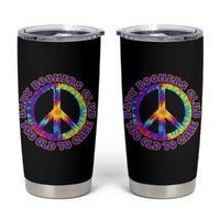 Baby Boomers Club Too Old To Care Retro Tie Dye Effect Printing Tumbler Cup Peace Sign Groovy 60s Hippie Humor Graphic