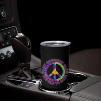 Baby Boomers Club Too Old To Care Retro Tie Dye Effect Printing Tumbler Cup Peace Sign Groovy 60s Hippie Humor Graphic