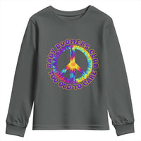 Baby Boomers Club Too Old To Care Retro Tie Dye Effect Printing Youth Sweatshirt Peace Sign Groovy 60s Hippie Humor Graphic
