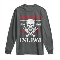 Funny Baby Boomer The Badass Generation Long Sleeve Shirt EST 1961 Birthday Gift Skull Rock On Graphic