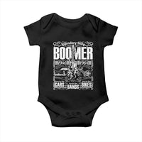 Legendary Baby Boomer Generation 1946 to 1964 Baby Onesie Vintage Rocker Classic Cars And Bikes Graphic