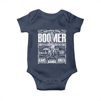 Legendary Baby Boomer Generation 1946 to 1964 Baby Onesie Vintage Rocker Classic Cars And Bikes Graphic