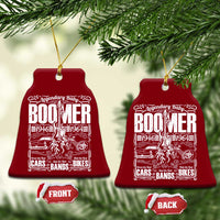 Legendary Baby Boomer Generation 1946 to 1964 Ceramic Ornament Vintage Rocker Classic Cars And Bikes Graphic
