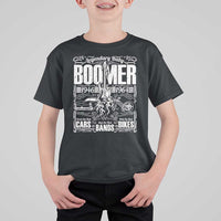 Legendary Baby Boomer Generation 1946 to 1964 T Shirt For Kid Vintage Rocker Classic Cars And Bikes Graphic