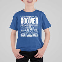 Legendary Baby Boomer Generation 1946 to 1964 T Shirt For Kid Vintage Rocker Classic Cars And Bikes Graphic