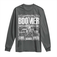 Legendary Baby Boomer Generation 1946 to 1964 Long Sleeve Shirt Vintage Rocker Classic Cars And Bikes Graphic