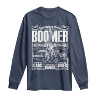 Legendary Baby Boomer Generation 1946 to 1964 Long Sleeve Shirt Vintage Rocker Classic Cars And Bikes Graphic