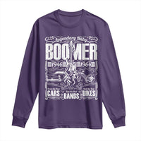 Legendary Baby Boomer Generation 1946 to 1964 Long Sleeve Shirt Vintage Rocker Classic Cars And Bikes Graphic