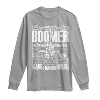 Legendary Baby Boomer Generation 1946 to 1964 Long Sleeve Shirt Vintage Rocker Classic Cars And Bikes Graphic