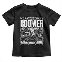 Legendary Baby Boomer Generation 1946 to 1964 Toddler T Shirt Vintage Rocker Classic Cars And Bikes Graphic