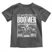 Legendary Baby Boomer Generation 1946 to 1964 Toddler T Shirt Vintage Rocker Classic Cars And Bikes Graphic