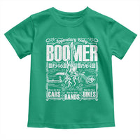 Legendary Baby Boomer Generation 1946 to 1964 Toddler T Shirt Vintage Rocker Classic Cars And Bikes Graphic