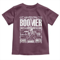 Legendary Baby Boomer Generation 1946 to 1964 Toddler T Shirt Vintage Rocker Classic Cars And Bikes Graphic