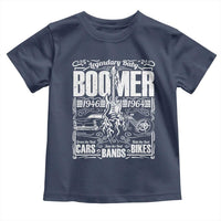 Legendary Baby Boomer Generation 1946 to 1964 Toddler T Shirt Vintage Rocker Classic Cars And Bikes Graphic