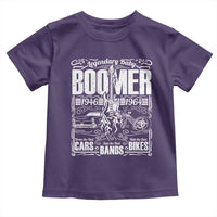 Legendary Baby Boomer Generation 1946 to 1964 Toddler T Shirt Vintage Rocker Classic Cars And Bikes Graphic