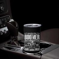 Legendary Baby Boomer Generation 1946 to 1964 Tumbler Cup Vintage Rocker Classic Cars And Bikes Graphic