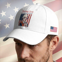 Funny George Washington Revolutionary Patriotic Baseball Cap Feeling Cute Might Start A Revolution Later