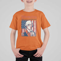 Funny George Washington Revolutionary Patriotic T Shirt For Kid Feeling Cute Might Start A Revolution Later