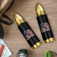Blessed Black Queen Afro American Flag Bullet Tumbler Patriotic Juneteenth 4th of July